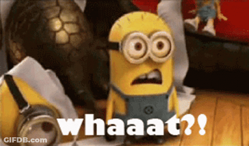 Whaaat Dazed Minion Confused Reaction GIF
