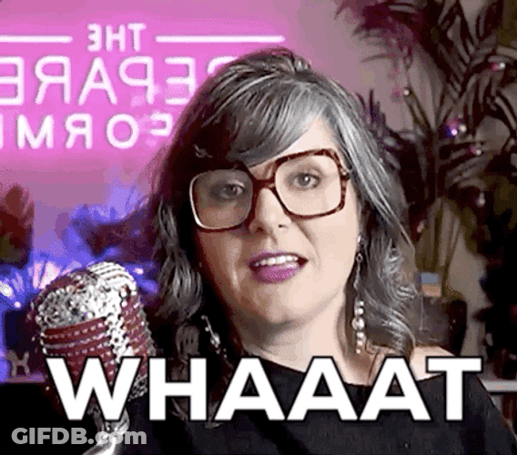 Whaaat Lady Gobsmacked Response GIF