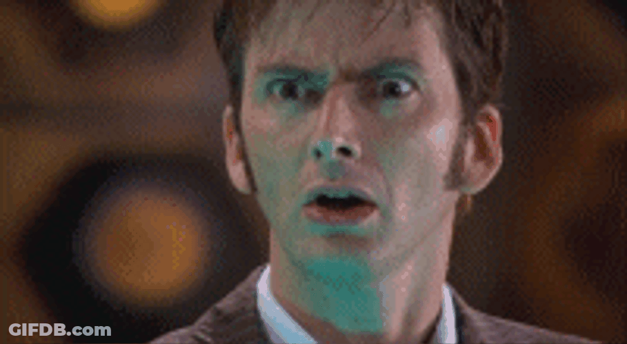 Whaaat Shocked David Tennant GIF