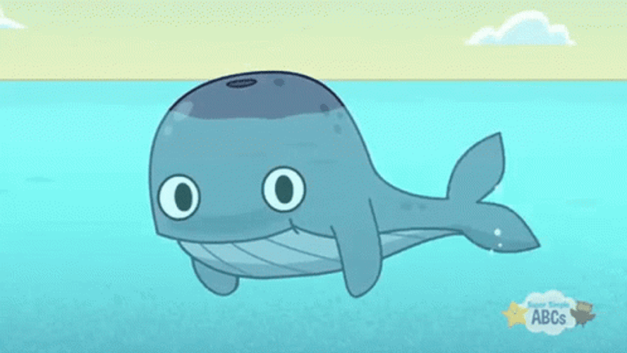 Whale Cute Blow Water GIF
