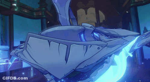 Whale With Blue Flame GIF