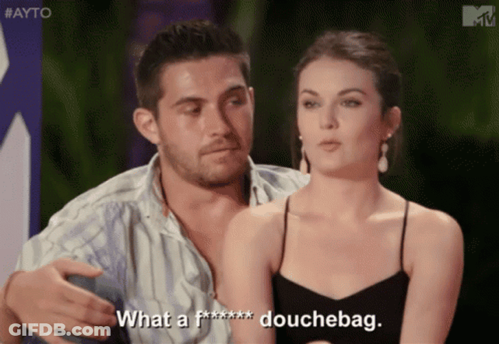What A Douchebag Mad Lady GIF