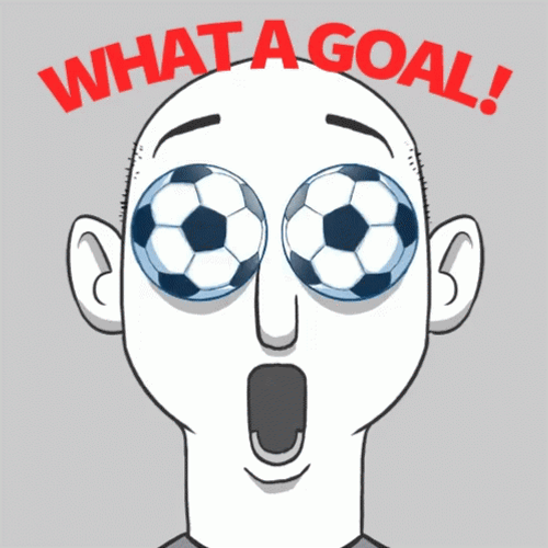 What A Goal Spinning Eye Soccer Ball GIF