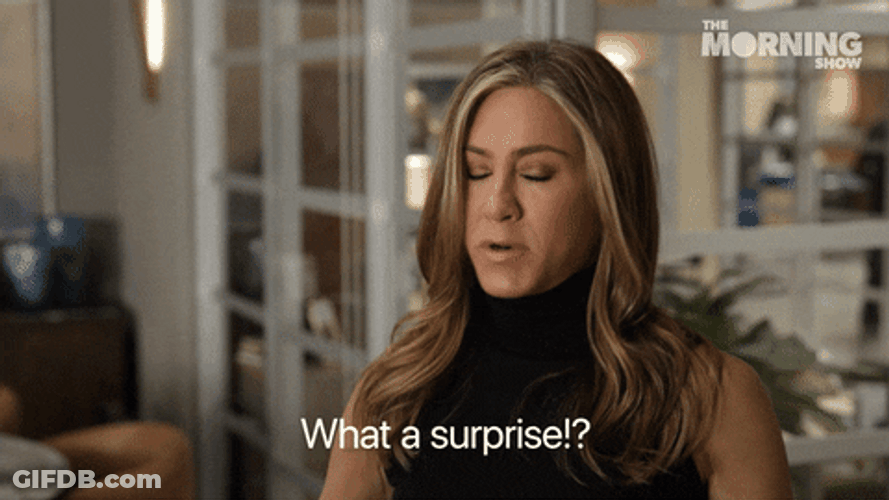What A Surprise Jennifer Aniston GIF