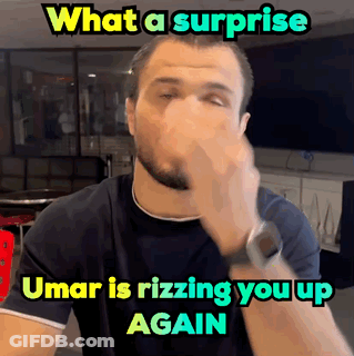 What A Surprise Umar Is Rizzing You Up Again Man Covering Face GIF