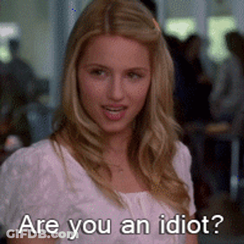 What An Idiot Beautiful Lady GIF