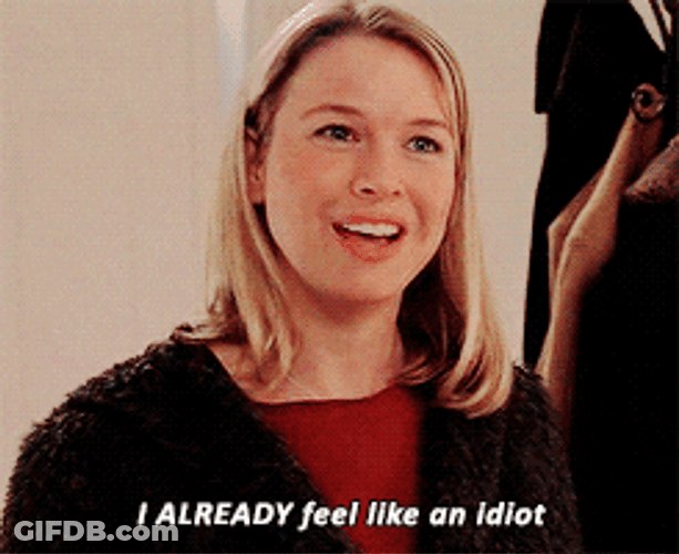 What An Idiot Blonde Lady GIF