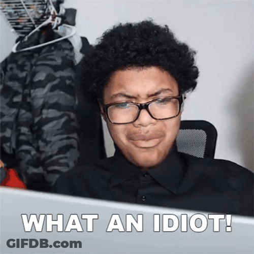 What An Idiot GIF