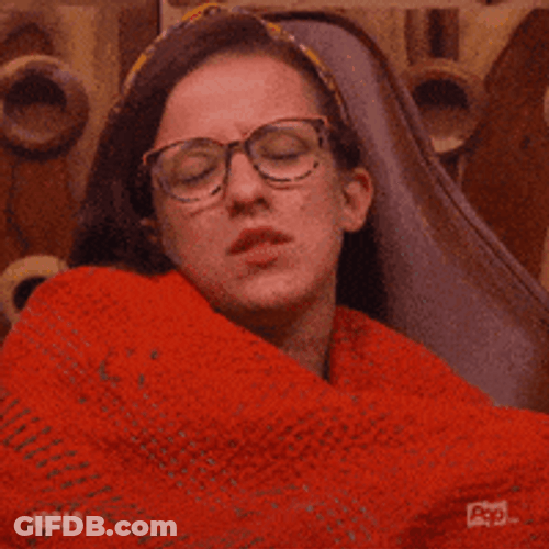 What An Idiot Lady In Glasses GIF