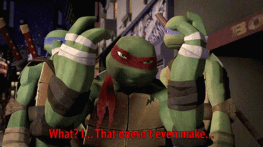 What Angry Raphael Confused Donatello Leonardo Tmnt GIF
