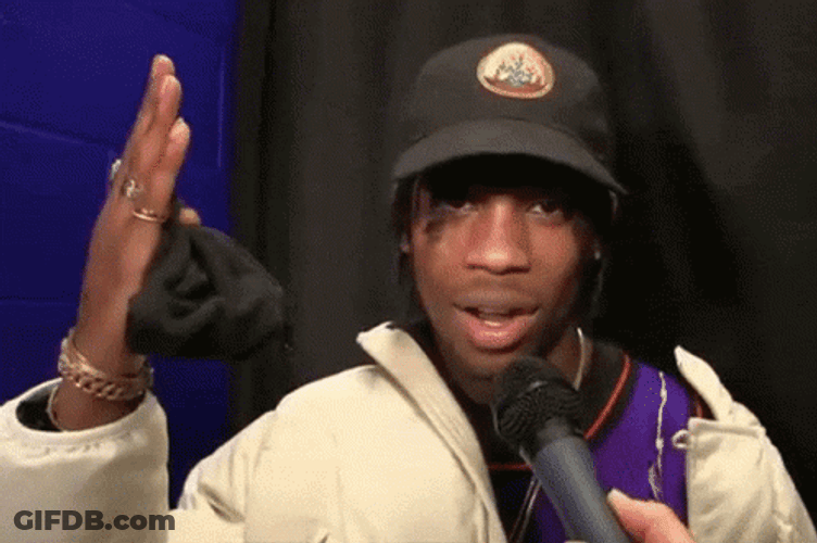 What Are Those Travis Scott Interview GIF