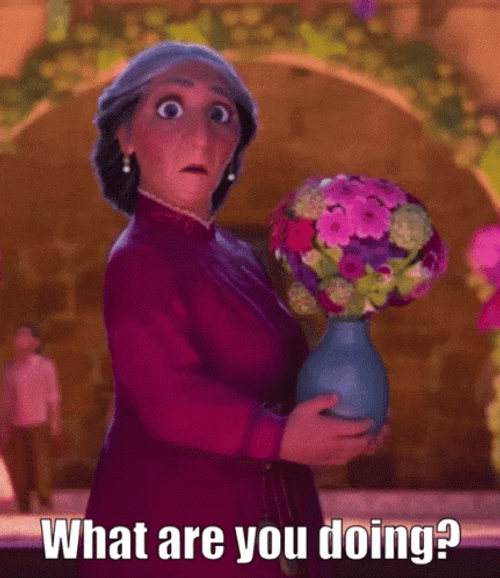 What Are You Doing Abuela Alma Madrigal GIF