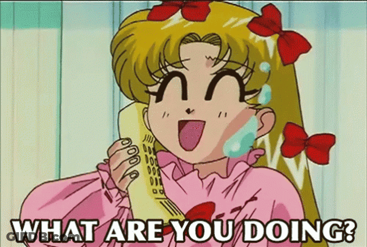 What Are You Doing Jolly Sailormoon GIF