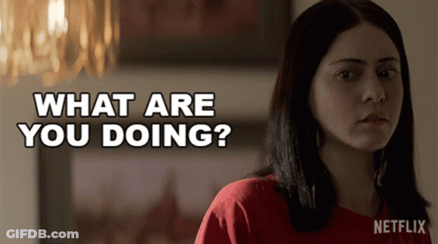 What Are You Doing Rosa Salazar GIF