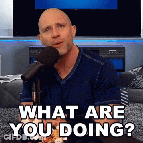 What Are You Doing Simon MIller GIF