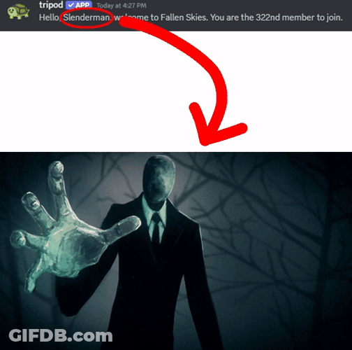 What Are You Doing Slenderman GIF