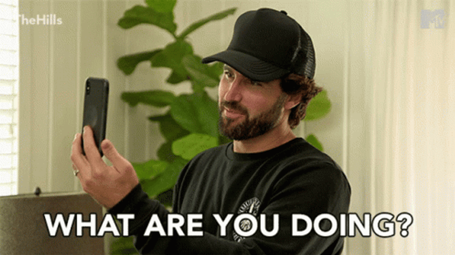 What Are You Doing Video Call GIF