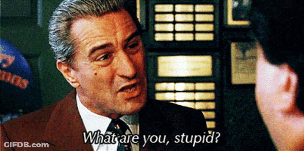 What Are You Stupid? Goodfellas GIF