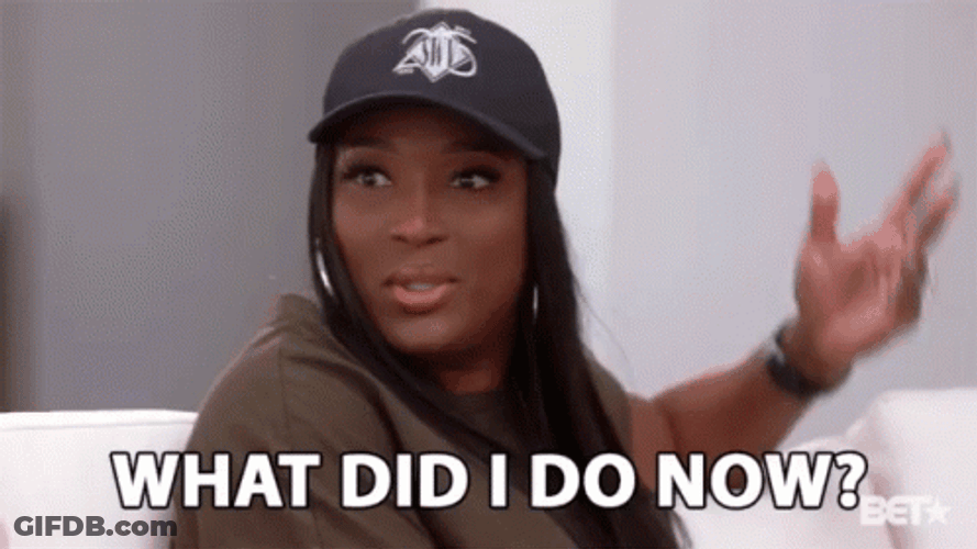 What Did I Do Now Girl GIF