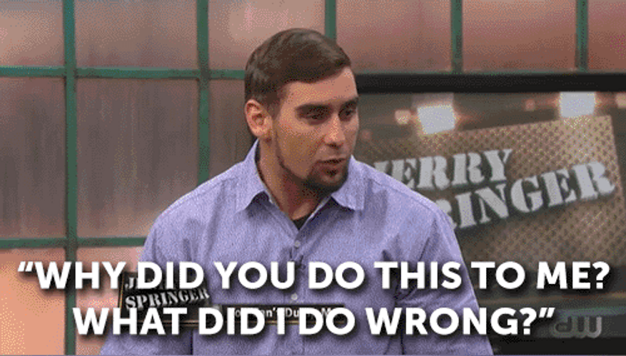 What Did I Do Wrong Jerry Springer GIF
