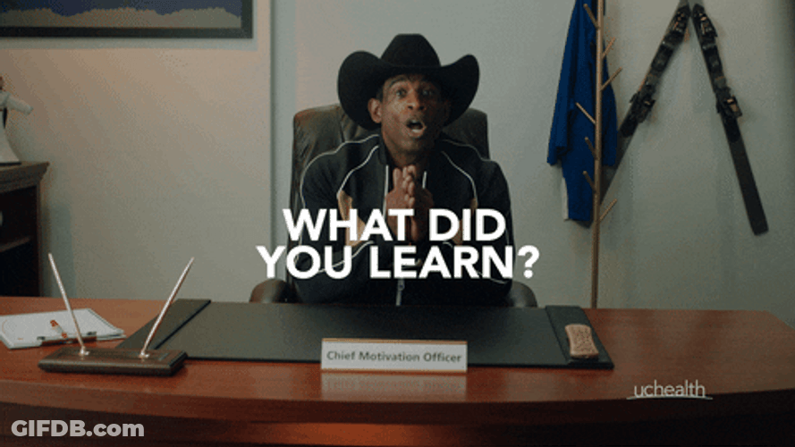 What Did You Learn Coach Prime Scene GIF