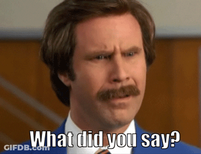 What Did You Say Anchorman GIF