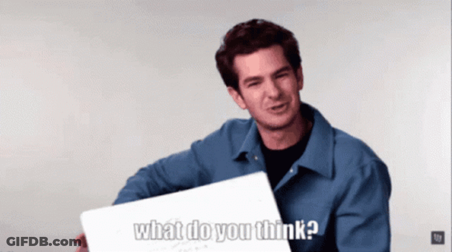 What Do You Think  Andrew Garfield GIF