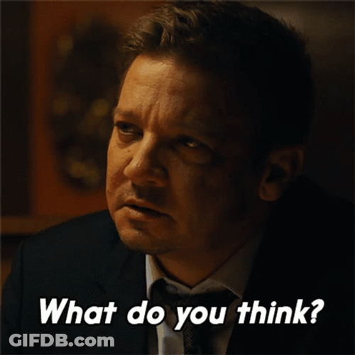 What Do You Think Jeremy Renner GIF