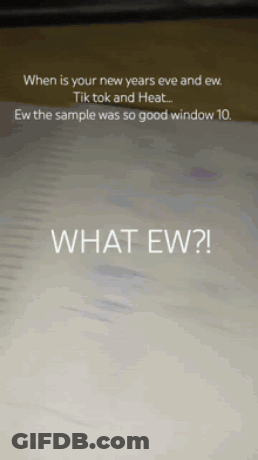 What Ew Text GIF