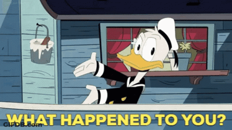 What Happened To You Donald Duck GIF