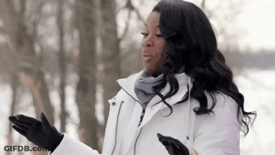 What Happened Woman Wearing Winter Jacket GIF