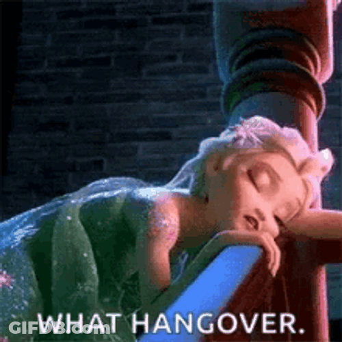 What Hungover Still Drunk Elsa Frozen GIF