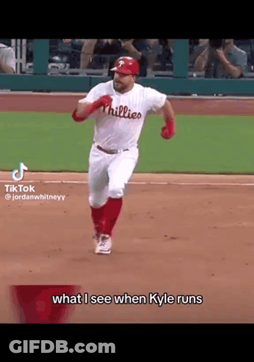What I See When Kyle Schwarber Runs GIF