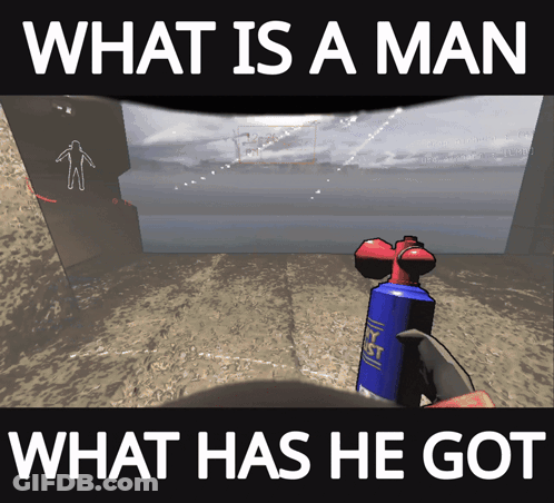 What Is A Man What Has He Got Poster GIF