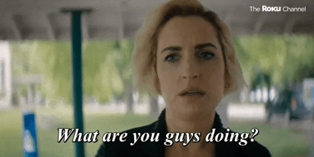 What Is Going On Disoriented Lady GIF