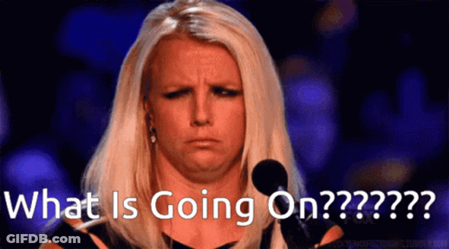 What Is Happening Confused Britney Spears GIF