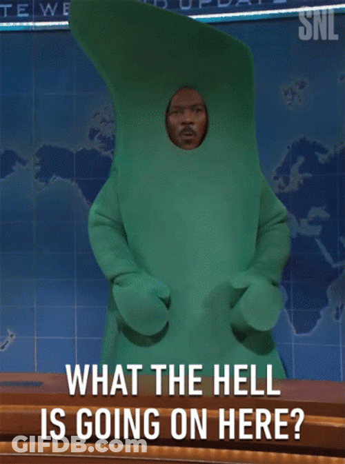 What Is Happening Eddie Murphy Mascot GIF