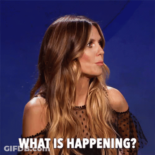 What Is Happening Heidi Klum GIF