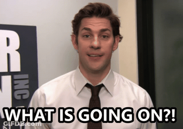 What Is Happening John Krasinski The Office GIF