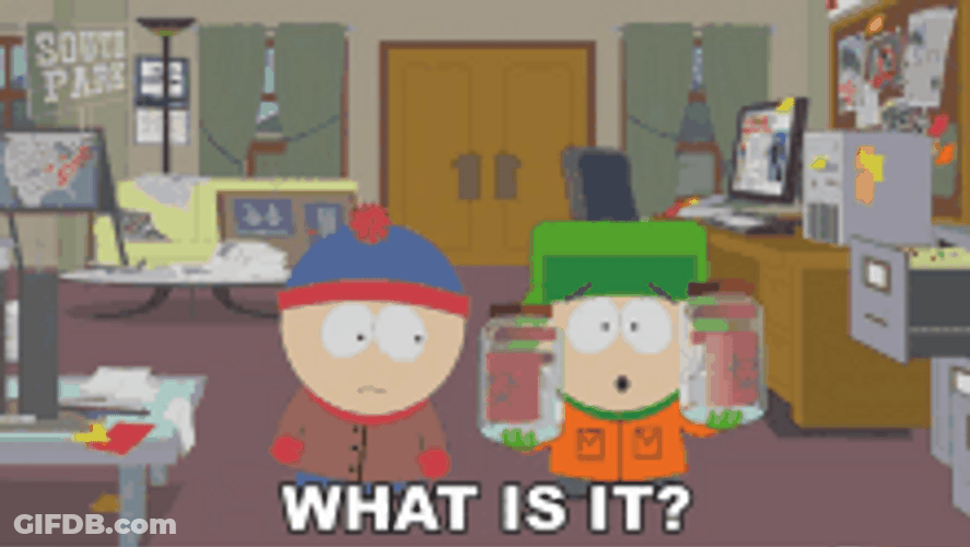 What Is It Kyle Broflovski Eric Cartman GIF
