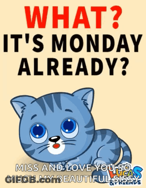 What Its Monday Monday Already GIF