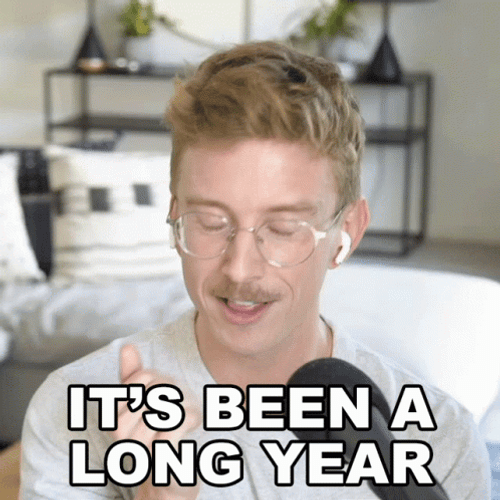 What Like Its Hard Its Been A Year GIF