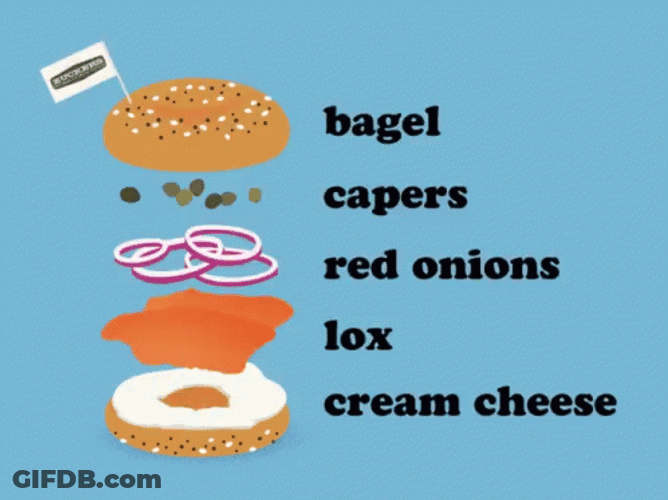 What's In The Bagel GIF