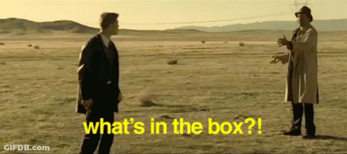 What's In The Box Brad Pitt Seven GIF