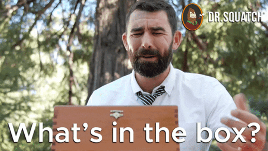 What's In The Box Doctor Squatch Crying GIF
