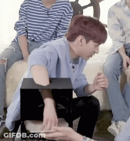 What's In The Box Touching Item Blindly GIF