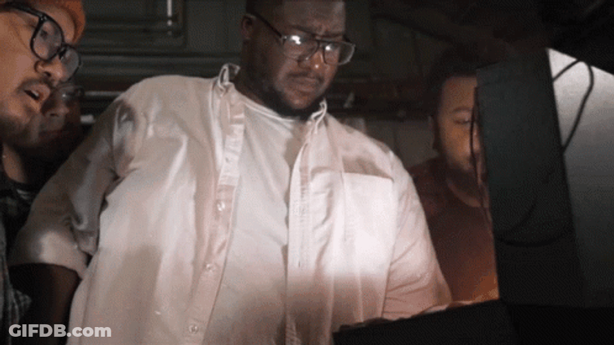 What's In The Opened Box Shocked Reaction GIF