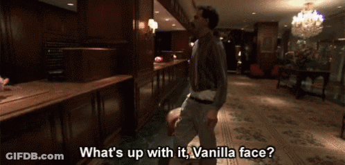 What's Up With Vanilla Face GIF