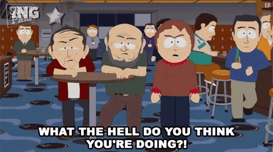 What The Hell Do You Think Youre Doing Sharon Marsh GIF