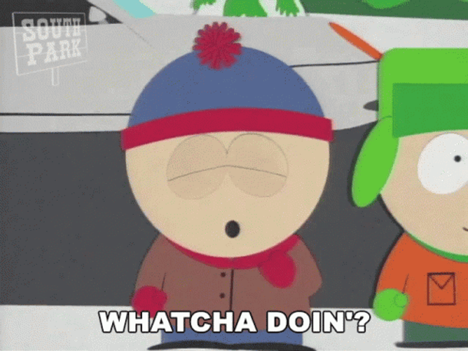 Whatca Doin Stan Marsh Wyd GIF